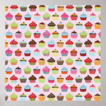 Petits gâteaux mignons affiches