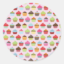 Petits gâteaux mignons autocollant