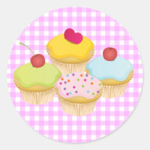 Petits gâteaux mignons autocollants