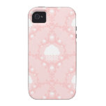 Petits gâteaux mignons de petit gâteau de rose de  coque Case-Mate iPhone 4