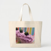 Petits gâteaux pourpres sac en toile