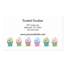 Petits gâteaux tourbillonnants cartes de visite professionnelles