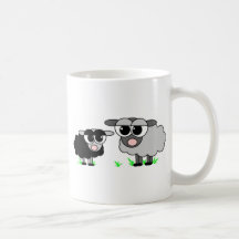 Petits moutons noirs mignons et moutons de BigGray Mugs À Café