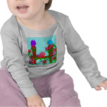 Petits oiseaux étés perché sur une barrière t-shirts