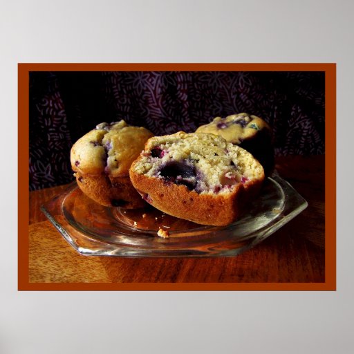 Petits pains de myrtille posters