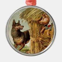 Petits porcs du cru trois ; Grands mauvais loup et Ornement