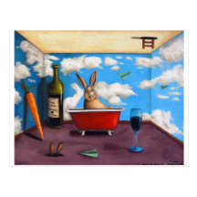 Petits spiritueux de lapin cartes postales