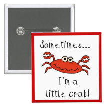 Petits T-shirts et cadeaux de crabe Pin's Avec Agrafe