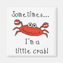 Petits T-shirts et cadeaux de crabe Magnets Pour Réfrigérateur