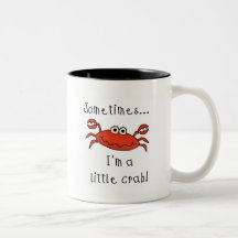 Petits T-shirts et cadeaux de crabe Mugs À Café