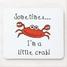Petits T-shirts et cadeaux de crabe Tapis De Souris