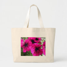Pétunias magenta sac en toile