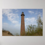Peu d'affiche de phare de point de sable