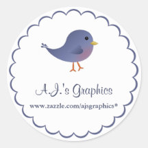 Peu d'autocollant de birdie