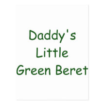 Peu de béret vert du papa cartes postales