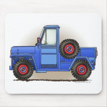 Peu de camion pick-up à quatre roues tapis de souris