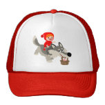 Peu de capuchon rouge et le chapeau de loup casquettes