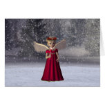 Peu de carte de Noël d'ange