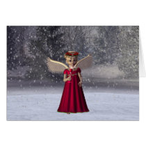 Peu de carte de Noël d'ange cartes