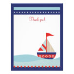 Peu de note plate de Merci de Naut 4x5 de marine d Invitations Personnalisées