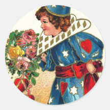 Peu de Pierrot de Valentine Adhésifs Ronds