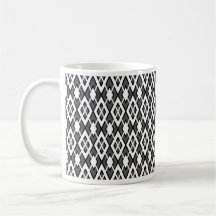 Peu de tasse faite sur commande à motifs de losang