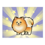 Peu d'étoile Pomeranian Carte Postale
