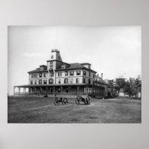 Peu d'hôtel de Waldo d'île de Chebeague circa 1890 Affiches