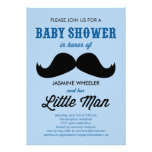 Peu d'invitations de baby shower de moustache