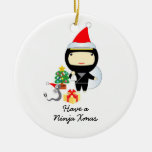 Peu d'ornement de Noël de Ninja