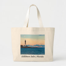 Phare au coucher du soleil sacs en toile