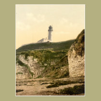 Phare chez Flamborough, Yorkshire, Angleterre cartes postales