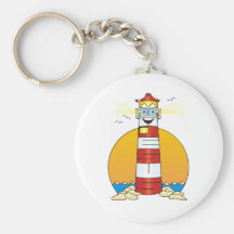 Phare de bande dessinée de Jésus Porte-clés