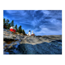 Phare de point de Pemaquid Carte Postale