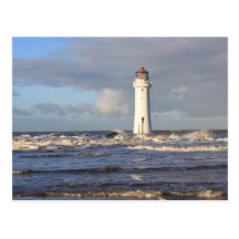 Phare de roche de perche, nouveau Brighton Carte Postale