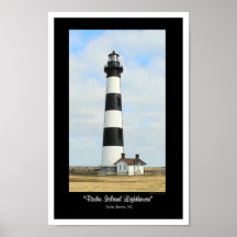 Phare d'île de Bodie Affiche