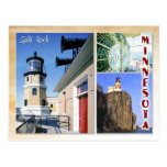 Phare fendu de roche, Minnesota (multiview) Cartes Postales