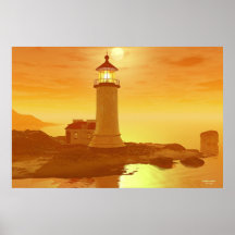 Phare principal du nord affiche