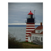 Phare principal occidental de Quoddy Photo Sur Toile