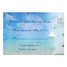 Phare RSVP de mariage Faire-parts