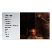 Pharmacie - pilon - outils de luxe carte de visite