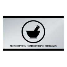 Pharmacien composant le pilon de mortier de pharma cartes de visite professionnelles