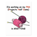 PhD dans le tricot Cartes Postales