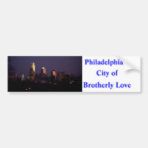Philadelphie - ville de l'amour fraternel adhésifs pour voiture