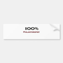 Philanthrope de 100 pour cent autocollants pour voiture