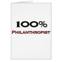 Philanthrope de 100 pour cent cartes de vœux