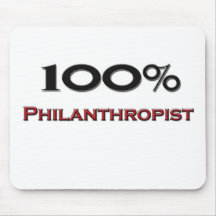 Philanthrope de 100 pour cent tapis de souris