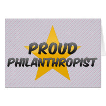Philanthrope fier cartes de vœux