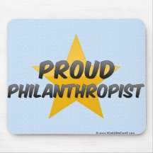 Philanthrope fier tapis de souris