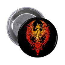 Phoenix tribal décoré badge